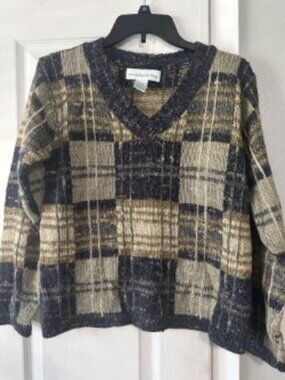 Paris Sport Club Plaid sweater